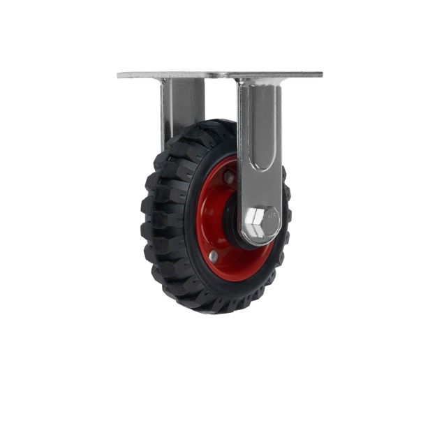 Детальное изображение Колесо Стелла-техник 5002-125 диаметр 125мм, грузоподъемность 120кг, резина, металл, неповоротное - Купить