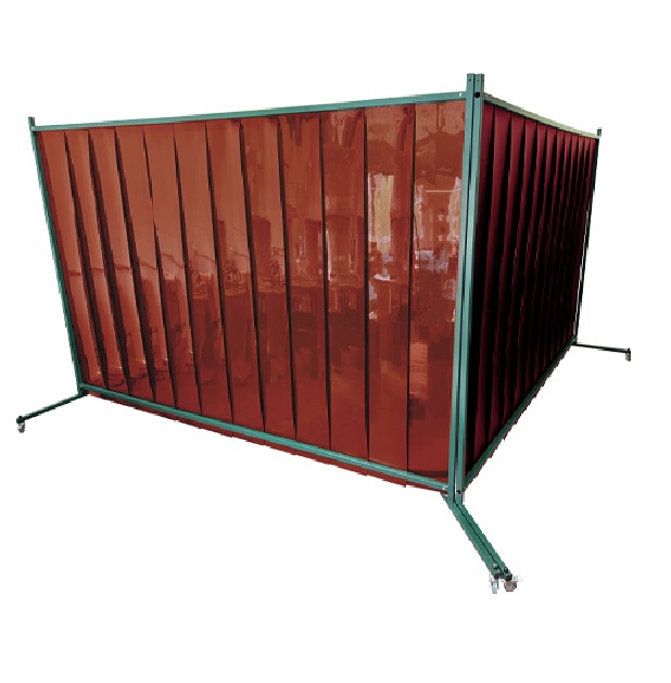 Детальное изображение Мобильная сварочная кабина «Скрин Локус» 2980х2980х2000 мм, цвет красный, ПВХ - Купить