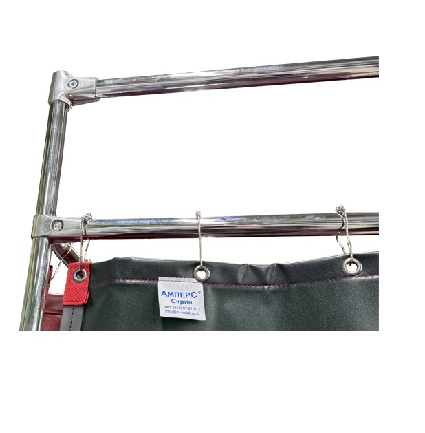 Детальное изображение Мобильная сварочная кабина «Скрин ШС» 2600х2600х2000 мм, цвет красный - Купить