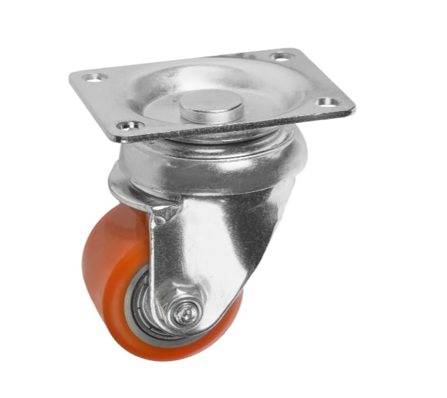 Детальное изображение Колесо Стелла-техник 1701-35 поворотное, диаметр 35мм, грузоподъемность 100кг, полиуретан, сталь - Купить