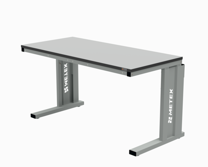 Детальное изображение Стол рабочий 1200х700 мм серии 41.У (цвет RAL7035) - Купить