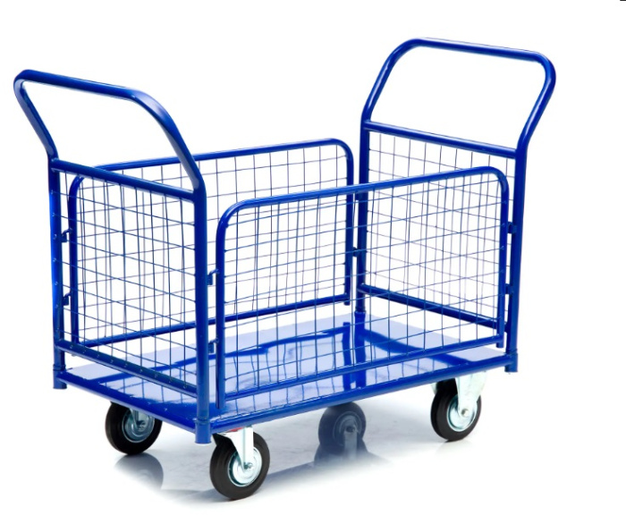 Детальное изображение Тележка платформенная Стелла-техник КПО-550С-150-И , с бортами, 800х1200мм - Купить