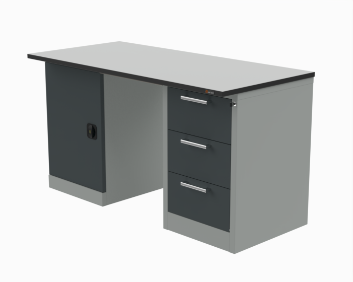 Детальное изображение Стол рабочий 1500х700 мм серии 41.Т с тумбой С и тумбой С3 ESD - Купить