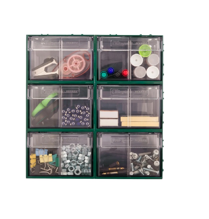 Детальное изображение Пластиковый короб Стелла-техник C-2-К20-зеленый-прозрачный , 140х250х100мм, комплект 20 штук - Купить