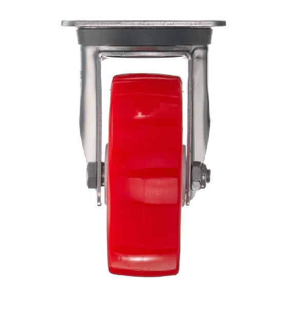 Детальное изображение Колесо Стелла-техник 6901-125 поворотное, диаметр 125мм, грузоподъемность 220кг, термопластичный полиуретан, полиамид, кронштейн из нержавеющей стали - Купить