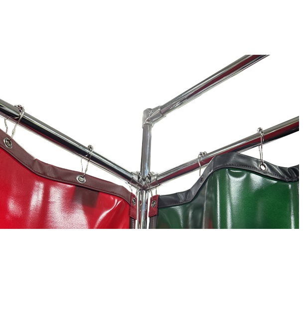 Детальное изображение Мобильная сварочная кабина «Скрин ШС» 2600х2600х2000 мм, цвет красный - Купить