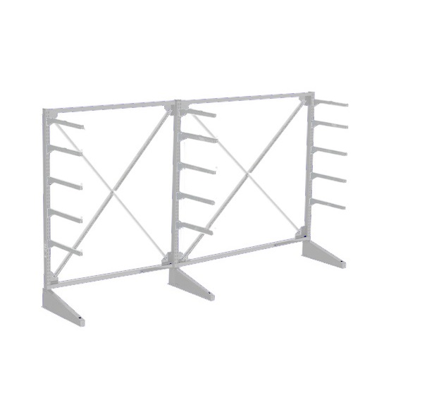 Детальное изображение Стеллаж консольный односторонний SORTEX: 2000*3160*735(2с/5я/600) - Купить