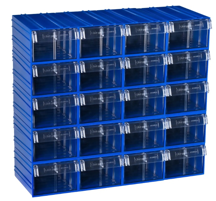 Детальное изображение Пластиковый короб Стелла-техник C-2-К20-синий-прозрачный , 140х250х100мм, комплект 20 штук - Купить