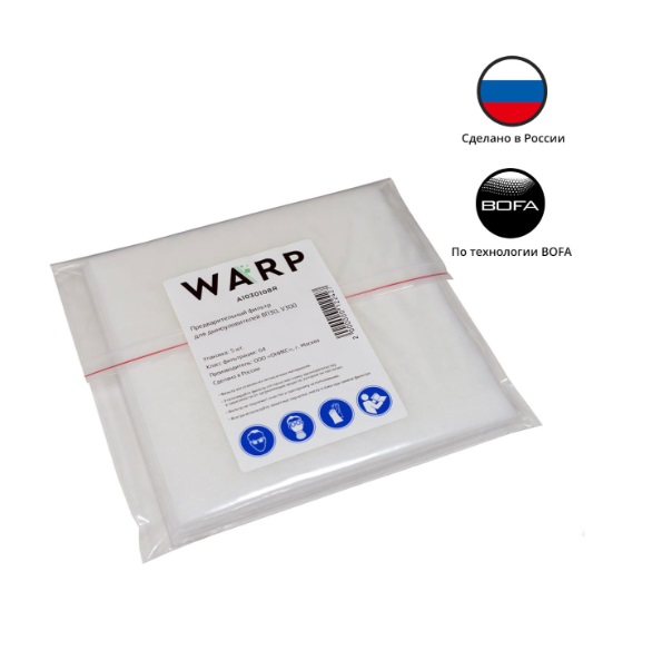 Детальное изображение Фильтр предварительный ВАРП для дымоуловителей V300E, ВП30 (упак. 5шт) A1030108R - Купить