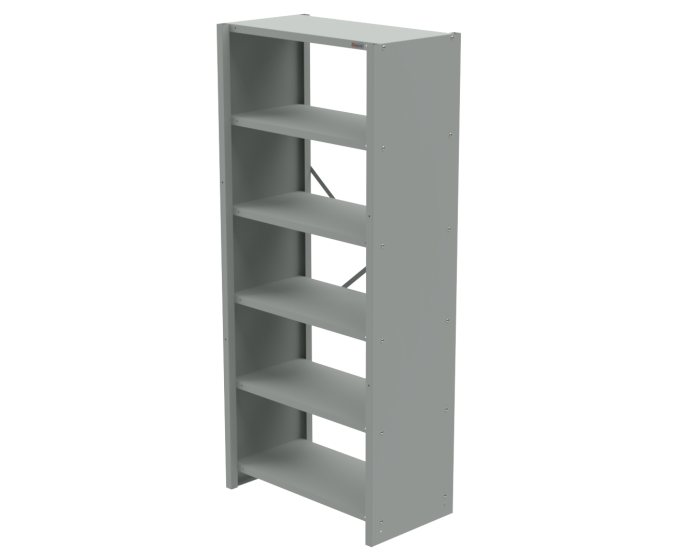 Детальное изображение Стеллаж универсальный 1850х820х450 мм ESD (цвет RAL7035) (6 полок) - Купить
