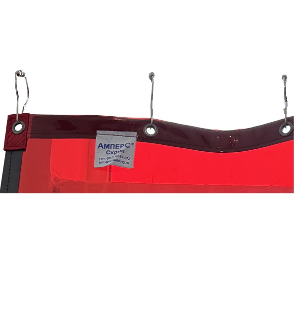 Детальное изображение Сварочная штора «Скрин ШС» 2000х1800 мм, цвет красный, din 6 - Купить