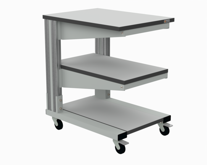 Детальное изображение Стол подкатной серии Современный 690x460x840 мм (цвет RAL7035) - Купить