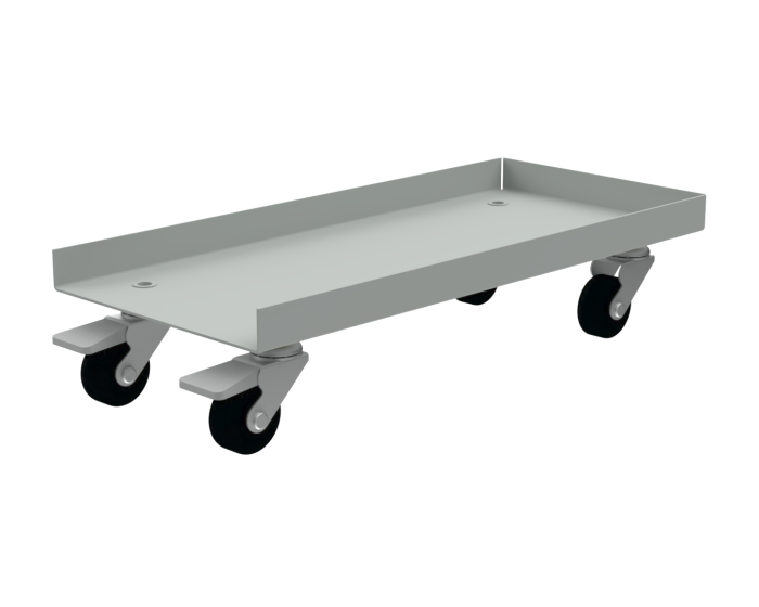 Детальное изображение Подставка под системный блок, подкатная 220x150x480 мм (цвет RAL7035) - Купить