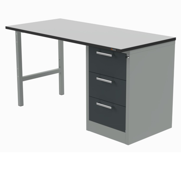 Детальное изображение Стол рабочий 1500х700 мм серии 41.Т с тумбой С3 - Купить