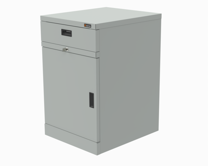 Детальное изображение Тумба с дверцей на 1 ящик 500x800x590 мм (цвет RAL7035) - Купить