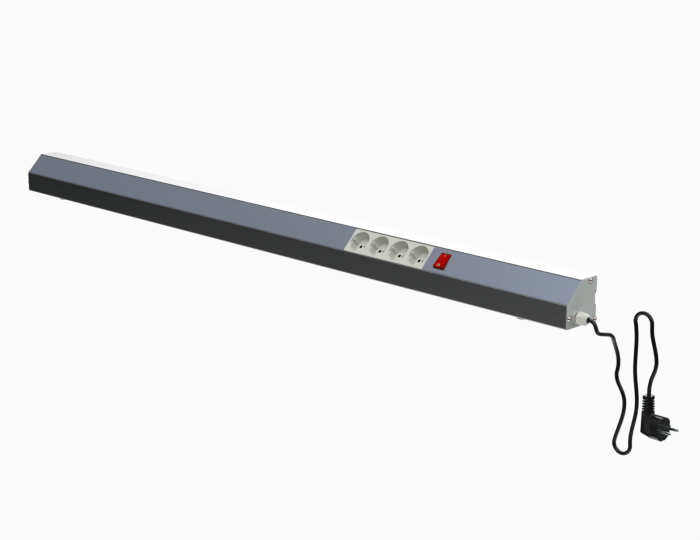 Детальное изображение Панель электромонтажная 1500 мм  (выключатель, розетки 4 шт.) - Купить