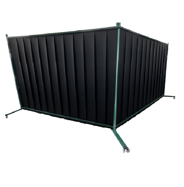 Детальное изображение Мобильная сварочная кабина «Скрин Локус» 2980х2980х2000 мм, цвет темно-зеленый, ПВХ - Купить