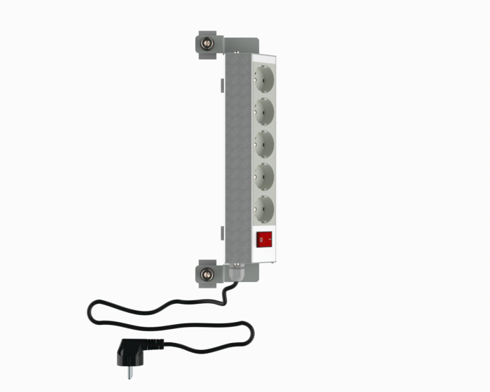 Детальное изображение Панель электромонтажная 300 мм  (выключатель, розетки 5 шт.) - Купить