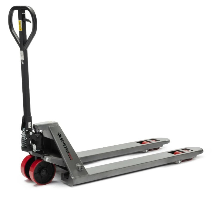 Детальное изображение Тележка ручная гидравлическая SIMETRO Prime-25-1.15 550х1150мм, колеса180мм полиуретан, ролики 80х70мм полиуретан - Купить