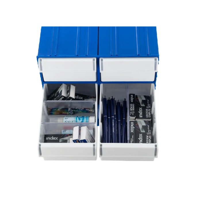 Детальное изображение Пластиковый короб Стелла-техник C-2-К20-синий-белый , 140х250х100мм, комплект 20 штук - Купить