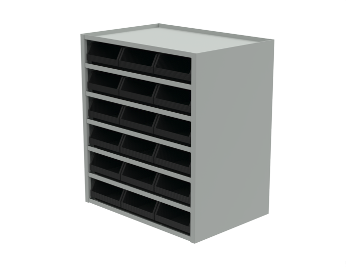 Детальное изображение Настольная система хранения компонентов 320х365х215 мм ESD (RAL7035) - Купить