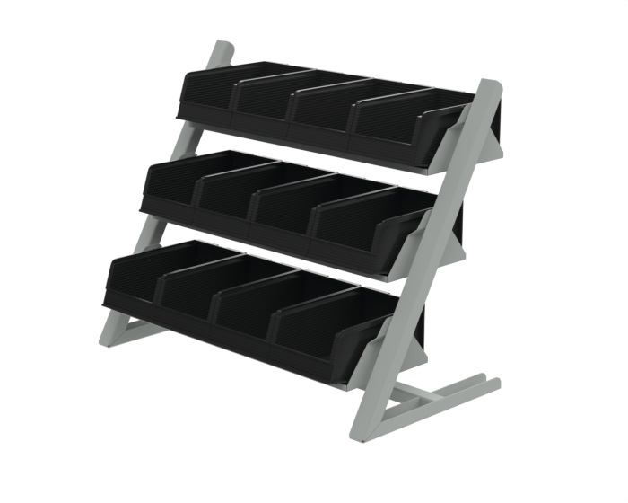 Детальное изображение Настольная система хранения компонентов 395×480×300 мм ESD (RAL7035) - Купить