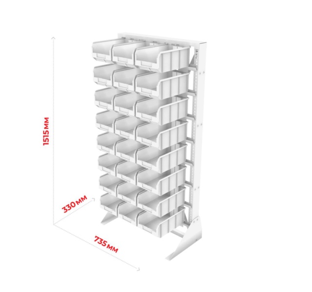 Детальное изображение Стойка 735х1500 Стелла-техник А1-06-00-04 односторонняя - Купить