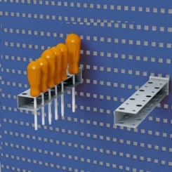 Детальное изображение 831646-51 Крюк R21, L=220мм, 7 отверстий Ø12мм - Купить