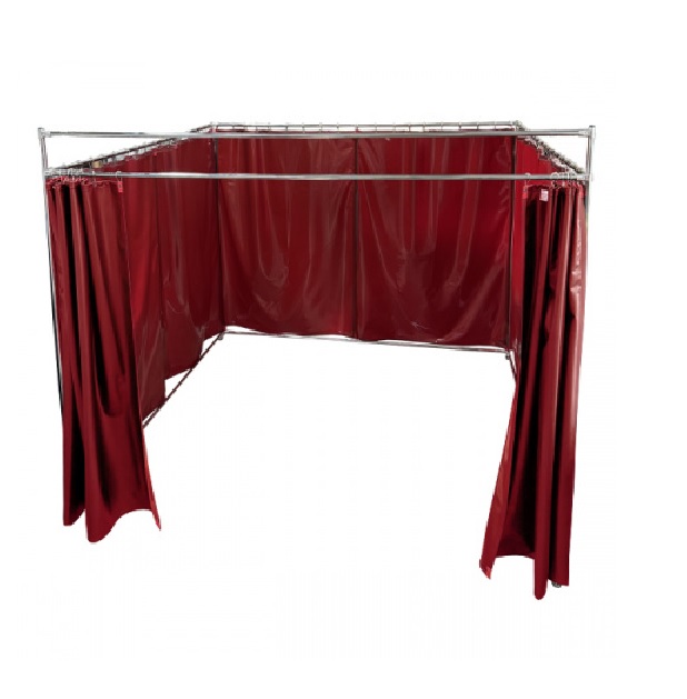 Детальное изображение Мобильная сварочная кабина «Скрин ШС» 2600х2600х2000 мм, цвет красный - Купить