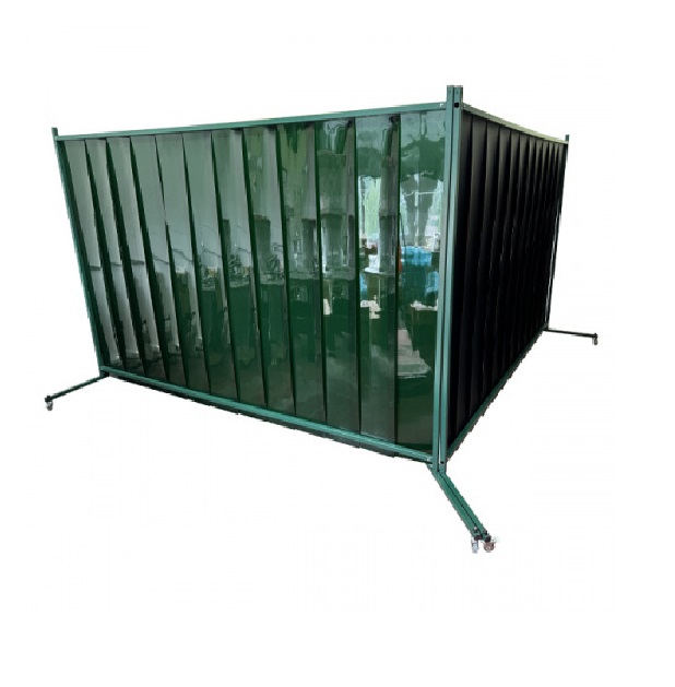 Детальное изображение Мобильная сварочная кабина «Скрин Локус» 2980х2980х2000 мм, цвет светло-зеленый, ПВХ - Купить