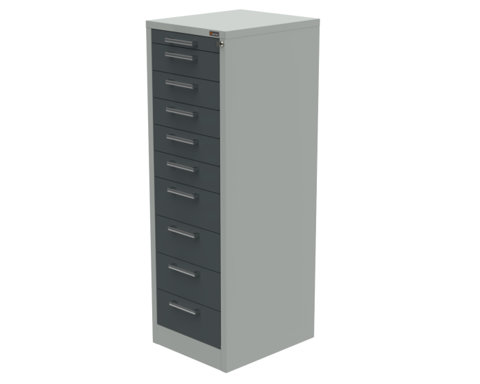 Детальное изображение Тумба на 10 ящиков 500x1520x590 мм (цвет RAL7035/7012) - Купить