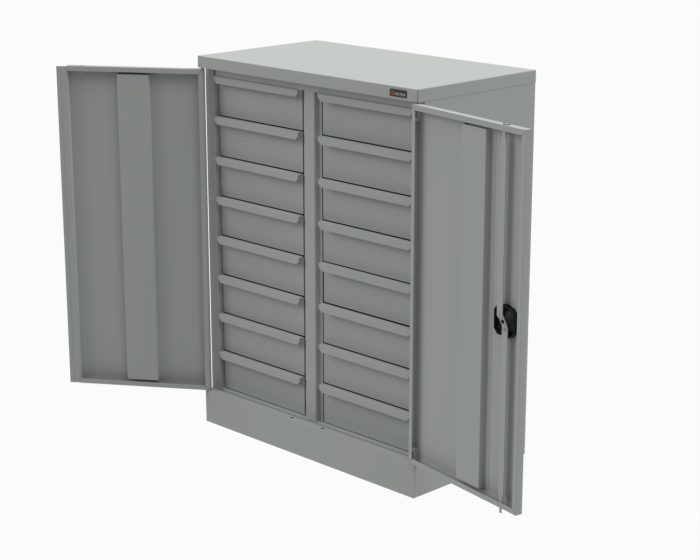 Детальное изображение Шкаф для хранения комплектующих 1060x820x450 мм ESD (цвет RAL7035) - Купить