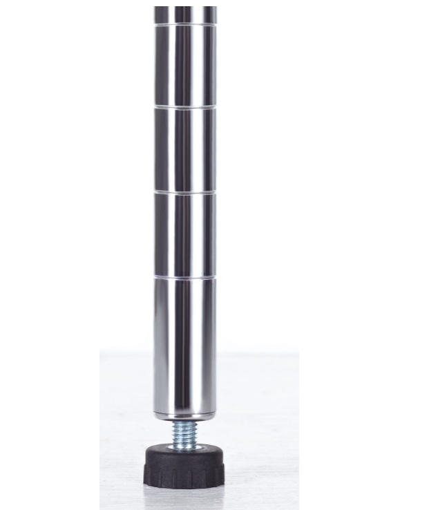 Детальное изображение Стеллаж сетчатый Стелла-техник СРС6035180П5Х , 600х350х1800 мм, 5 полок, цвет хром, нагрузка на полку 40 кг - Купить