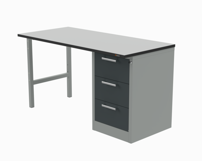 Детальное изображение Стол рабочий 1800x700 мм серии 41.Т с тумбой С3 - Купить