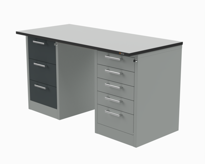 Детальное изображение Стол рабочий 1800x700 мм серии 41.Т с тумбой С3 и тумбой С5 ESD - Купить