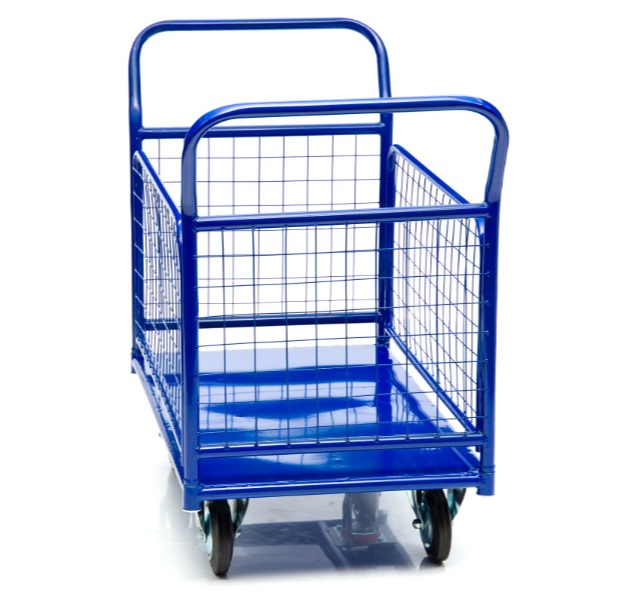 Детальное изображение Тележка платформенная Стелла-техник КПО-550С-150-И , с бортами, 800х1200мм - Купить