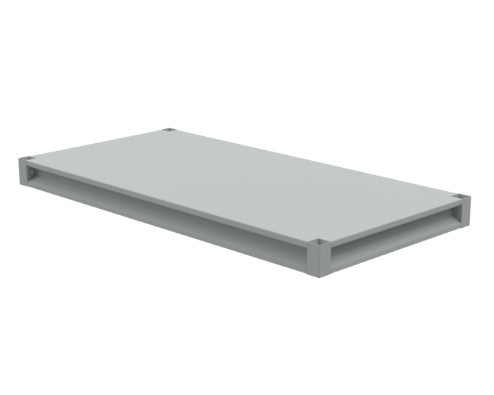Детальное изображение Дополнительная полка для стеллажей 42С.УС-12 1200x600 мм (RAL7035) - Купить