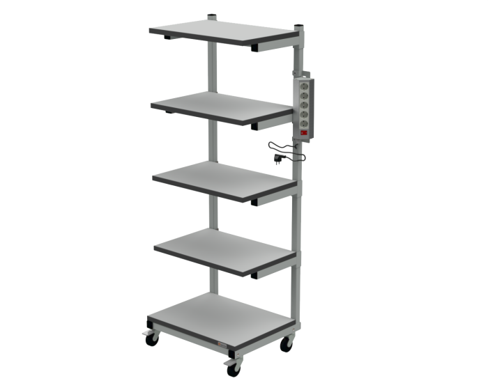 Детальное изображение Подкатная стойка 1600х600x500 мм (цвет RAL7035) - Купить