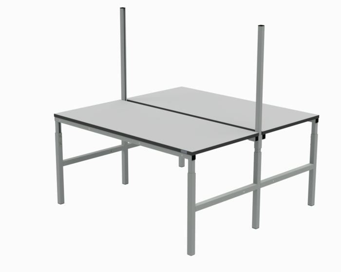 Детальное изображение Стол рабочий 2х(1800х700 мм) серии 41.О ESD (цвет RAL7035) - Купить