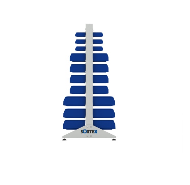 Детальное изображение Стеллаж для пластиковых лотков SORTEX двухсторонний 1800x1000x800.05 - Купить