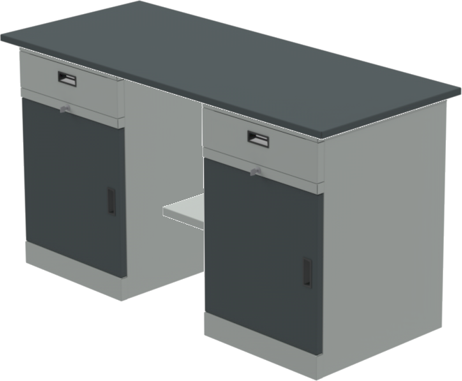 Детальное изображение Верстак 1800х630 мм с тумбой С1 и тумбой С1 тип 3 - Купить