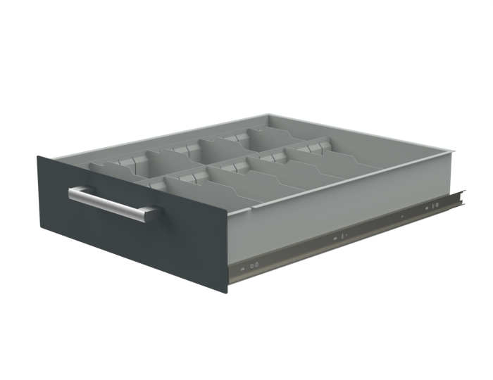 Детальное изображение Разделители для ящиков 400х100х505  мм (цвет RAL7035) - Купить