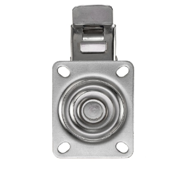 Детальное изображение Колесо Стелла-техник 6903-80 поворотное с тормозом, диаметр 80мм, грузоподъемность 120кг, термопластичный полиуретан, полиамид, кронштейн из нержавеющей стали - Купить