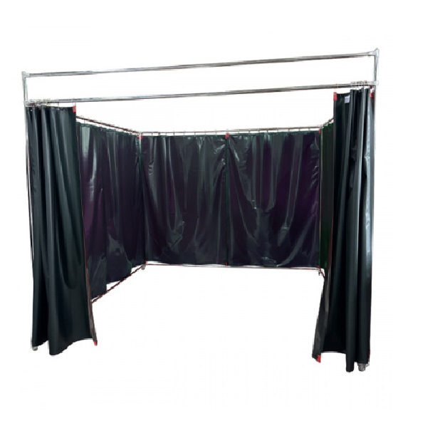 Детальное изображение Мобильная сварочная кабина «Скрин ШС» 2600х2600х2000 мм, цвет зеленый - Купить