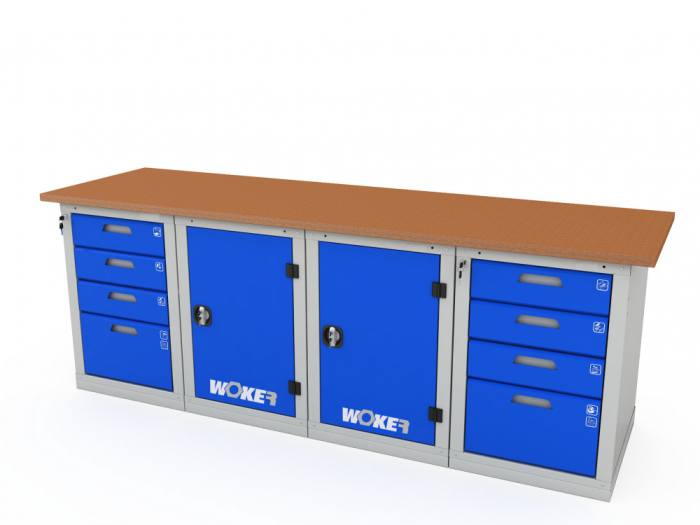 Детальное изображение Верстак четырехтумбовый WOKER PRO 44114.2400 - Купить