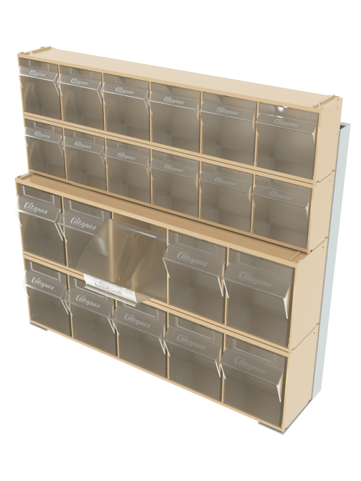 Детальное изображение Стойка бежевая настенная/настольная Стелла-техник 401-00-02-02-B (610х150х500) - Купить