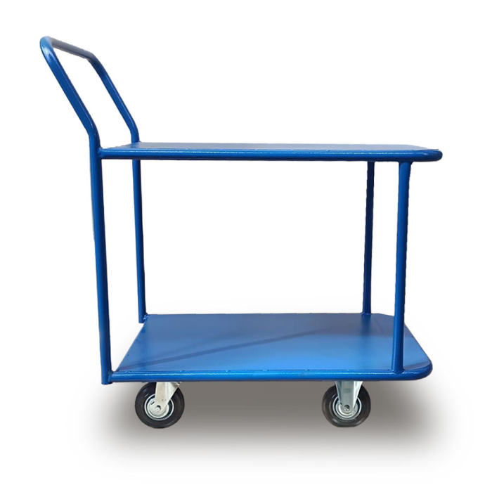 Детальное изображение Тележка платформенная Стелла-техник КП-2-М-200-И , 2-х ярусная, 700х1200мм, металл - Купить