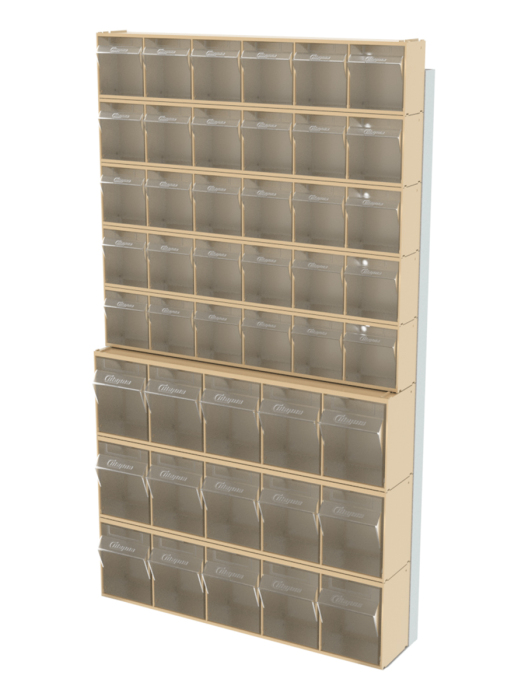 Детальное изображение Стойка бежевая настенная Стелла-техник 402-00-05-03-B (610х40х1000) - Купить