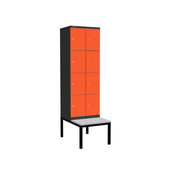 Детальное изображение Шкаф ДиКом УНО-324 (RAL 7016+RAL 2004) с подставкой-скамейкой - Купить