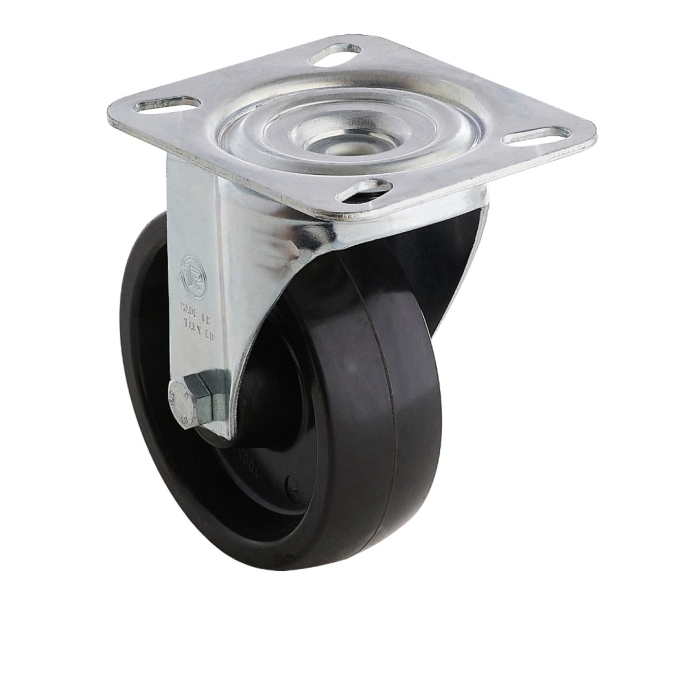 Детальное изображение Колесо Tellure Rota 67150 поворотное, диаметр 100мм, грузоподъемность 150кг, до 280С, классическая термо втулка - Купить